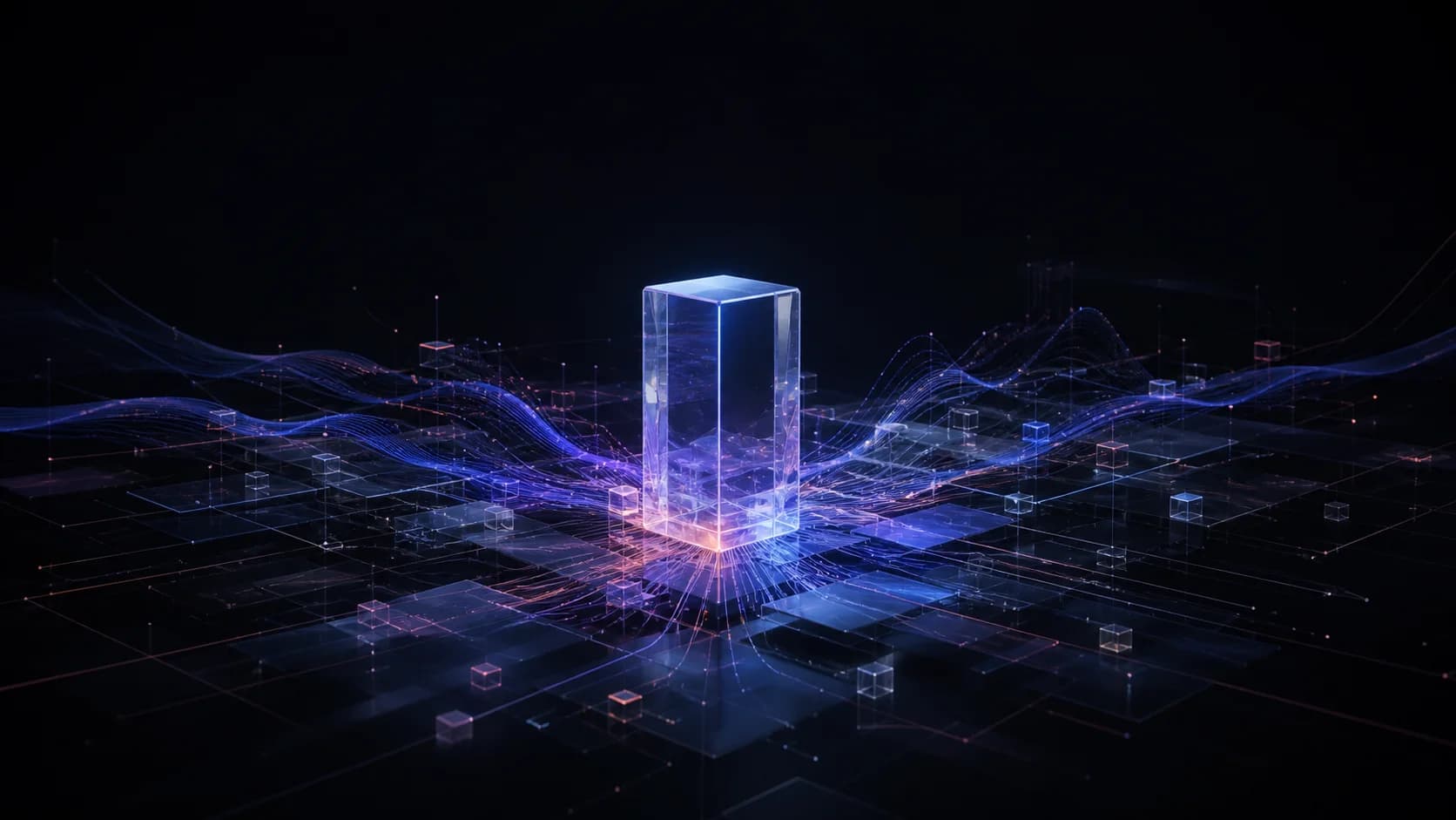 Abstract visualization of connected software and AI systems